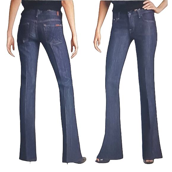 7 for all Mankind "A" Pocket Flare/Boot EUC $189 Size 29     J91 - Picture 1 of 8
